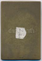 1933. "P.T.P. Fotóamatőrök III. kiállítása - 1933 - II. díj" egyoldalas Br plakett (61x42m...