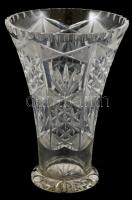 Ólomkristály váza. Hibátlan. 21 cm