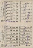 1940 Békés, állami cukorjegy, hátoldalán községi bizonyítvány Békés község elöljáróságától