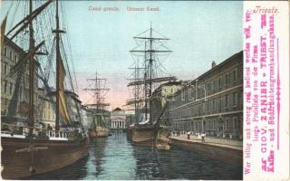 Trieste, Trieszt; Canal grande, ships