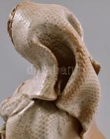 Berzy Katalin (1947- ): Anya gyermekével. Mázas kerámia, jelzett, kis kopásnyomokkal, m: 28 cm