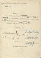 1945 Bartha Albert vezérezredes, honvédelmi miniszter által aláírt okirat