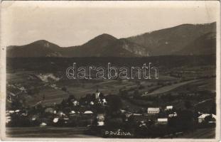 1927 Barossháza, Pruzina; látkép, templom / general view, church. photo (EK)
