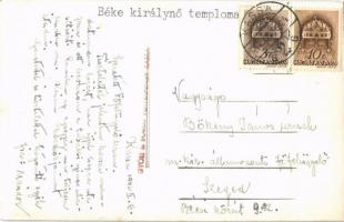 1942 Kassa, Kosice; Béke királynő temploma / church. Győri és Boros photo