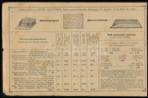 cca 1910 Ehrentreu és Fuchs Testvérek bútorok képes árjegyzéke, 64p
