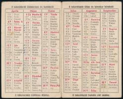 1958 Országos Takarékpénztár kártyanaptár