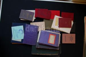 41 db vegyes igazolvány és bizonyítvány főként az 1950-es évekből