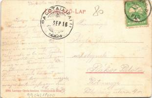 1908 Várpalota, pályaudvar, vasútállomás, gőzmozdony. Lechner Gyula 2784. (W.L. ?) (EK)