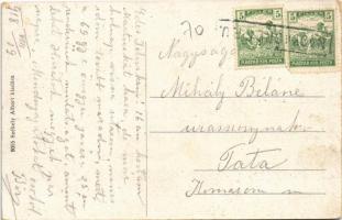 1918 Nagykőrös, Uborka vásár, Virág csarnok, üzletek + "NAGYKŐRÖS P.U."