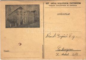 Esztergom, Szent Antal Kollégium, Ferences nevelőintézet és gimnázium + 1940 Nagybánya visszatért So. Stpl. (gyűrődés / crease)