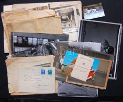 Hagyaték olmány és fotó tétel: 80 db vegyes irat és fotó cca 1920-1960