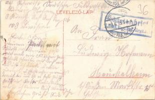 1915 Nagykőrös, Református templom, városház, Bazsó Lajos üzlete és saját kiadása. W.L. ?