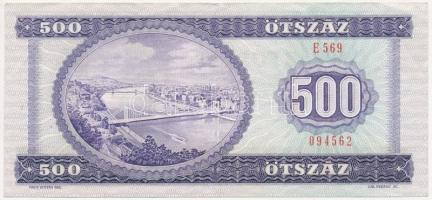 1990. 500Ft "E 569 094562" T:III szép papír 
Adamo F43