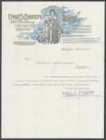 1923 Bp., Engel Zsigmond Könyvnyomda és Lithográfiai Műintézet fejléces levélpírjára írt levél
