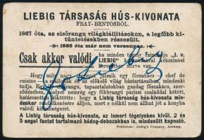 Liebig Társaság húskivonata litho kártya