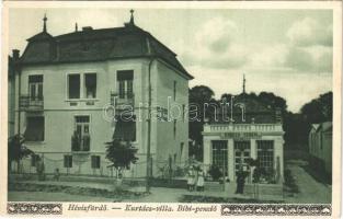 1933 Hévízfürdő, Kurtács villa, Bibi penzió, étkező terem. Mérei I. 1932.