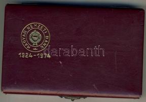 1974. 50Ft Ag + 100Ft Ag "50 éves az MNB" T:BU Eredeti díszdobozban!