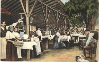 1913 Breaza de Sus, Restaurantul / restaurant garden
