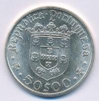 Portugália 1968. 50E Ag "Pedro Alvarez Cabral" T:1- Portugal 1968. 50 Escudos Ag "Ped...