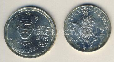 1972. 50Ft Ag + 100Ft Ag "Szt.István" T:BU