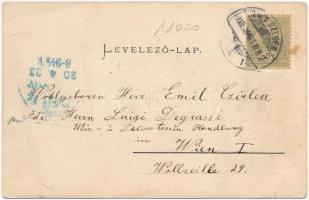 1903 Nagyszeben, Hermannstadt, Sibiu; Julius Boda cukrászdája, belső. Jos. Drotleff / Conditorei / c...