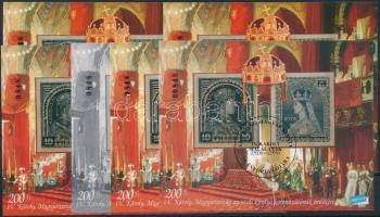 1997/3 IV. Károly halálának 75. évfordulójára 6 db-os emlékív garnitúra azonos sorszámmal (60.000)