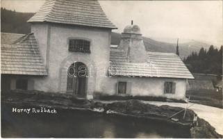 1925 Felsőzúgó-fürdő, Ruzsbachfürdő, Bad Ober Rauschenbach, Kúpele Vysné (Horny) Ruzbachy; fürdő vendéglő/ spa restaurant. photo