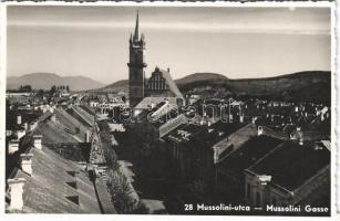 Beszterce, Bistritz, Bistrita; Mussolini utca / street