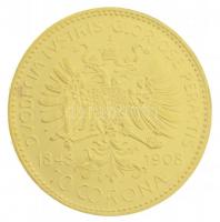 Ausztria 1908. 10K Au "Ferenc József uralkodásának 60 éves jubileuma" (3,38g/0.900) T:1- /...