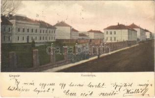 1907 Ungvár, Uzshorod, Uzhorod; Kaszárnya / military barrack