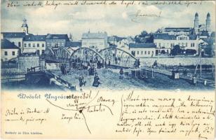 1899 (Vorläufer) Ungvár, Uzshorod, Uzhorod; híd. Székely és Illés kiadása / bridge (EK)