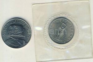 1980. 100Ft "Szovjet-magyar közös űrrepülés" + 1981. 10Ft "FAO" vákumcsomagolásb...