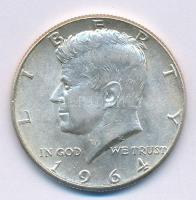 Amerikai Egyesült Államok 1964. 1/2$ Ag "Kennedy" T:2 USA 1964. 1/2 Dollar Ag "Kennedy" C:XF  Krause KM#202