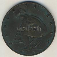 1964. "Renoir" nagyalakú Br emlékérem. Szign.Kiss Kovács T:2