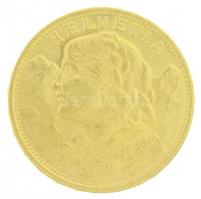 Svájc 1949B 20Fr Au "Helvetia" Bern (6,45g/0.900) T:1-,2 / Switzerland 1949B 20 Francs Au ...