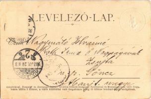 1902 Budapest II. Máriaremete, a templom belseje, az oltár (EK)