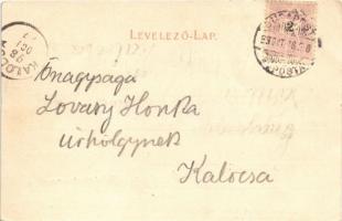 1898 Budapest I. Pillantás a várból, Lánchíd. Schmidt Edgar kiadása (EK)