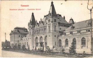 1908 Temesvár, Timisoara; Józsefvárosi pályaudvar, vasútállomás / Josefstädter Bahnhof / railway station in Iosefin (EK)