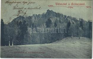 1900 Szitnya, Sitno; a Tatárrétről. Joerges 27. sz. / Tatárska lúka
