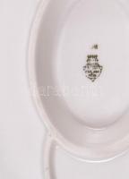 Zsolnay porcelán szószos tál Kézzel festett, jelzett, hibátlan. 22x14 cm