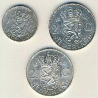 Hollandia 1960. 2 1/2G Ag "Julianna" (2x) + 1956. 1G Ag T:2