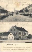 1905 Pitomacsa, Pitomaca; Fő utca, templom, iskola / main street, church, school (EK)