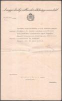1941 Bp., Kinevezési okmány Hóman Bálint (1885-1951) vallás- és közoktatásügyi miniszter aláírásával