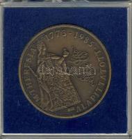 1985. "40 éves a BÁV" Br emlékérem T:2 Eredeti plasztiktokban (sérült)!