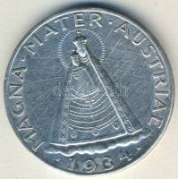 Ausztria 1934. 5Sch Ag "Madonna" T:2/3