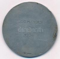 Göröntsér Greff Lajos (1888-1976) 1934. "Magyar Úszó-Szövetség Bajnoki Érme / 1500 m gyors II. ...
