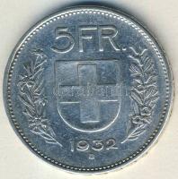 Svájc 1932. 5Fr Ag T:2-/3