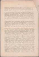 1955 A népi demokrácia korszaka múzeumi anyagának gyűjtése, gépirat, eredeti minisztériumi pecséttel...