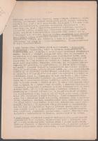 1955 A népi demokrácia korszaka múzeumi anyagának gyűjtése, gépirat, eredeti minisztériumi pecséttel...