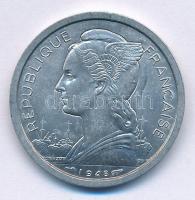 Reunion / Francia tartomány 1948. 1Fr Al T:1-
Reunion / French department 1948. 1 Franc Al C:AU
Kr...